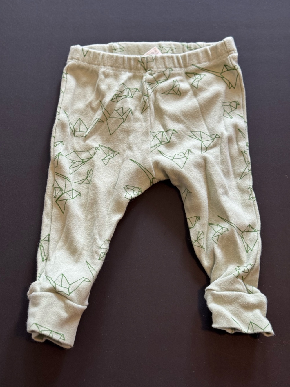 kate quinn Light Green Origami Bird Joggers